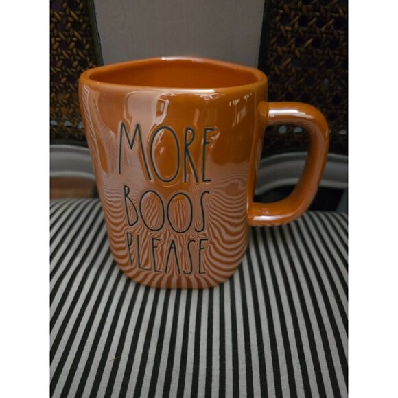 Rae Dunn Halloween More Boos Please Orange Iridescent Coffee Mug - Picture 10 of 10